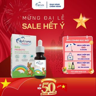 Men vi sinh Avisure Baby Probiotic siêu lợi khuẩn giảm táo bón, tăng cường tiêu hoá miễn dịch cho trẻ 20ml