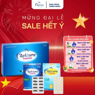 Vitamin Tổng Hợp Cho Bà Bầu Avisure Mama Chứa Đầy Đủ Dưỡng Chất Sắt DHA Folate Thế Hệ Mới