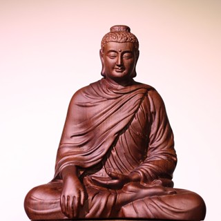 Tượng Phật Thích Ca Vạn Phúc Cao 25cm Gỗ Mun Đuôi Công Decor Phòng Thiền, Phòng Khách, Bàn Làm Việc, Phòng Thờ Tâm Linh