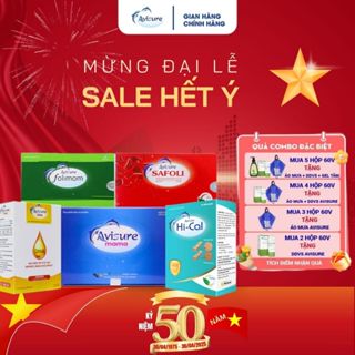 Combo Canxi DHA Sắt Acid Folic cho bà bầu Avisure Mama - Hical