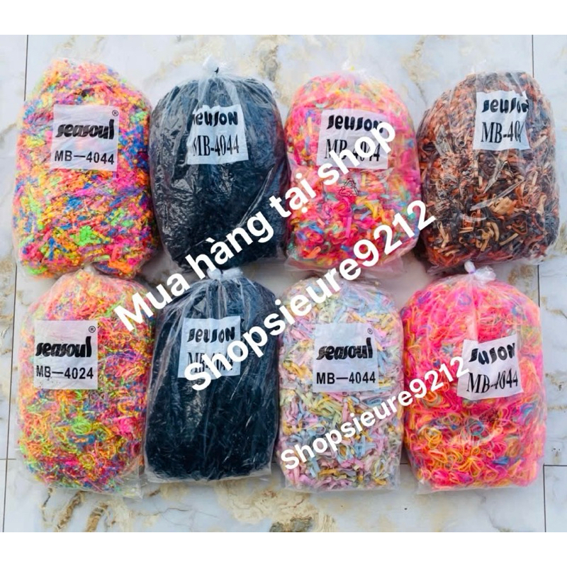 sỉ 1kg dây chun buộc tóc nhiều màu,dây thun buộc tóc nữ,dây chun buộc tóc cho bé