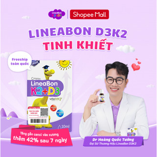 LineaBon vitamin D3 K2 10ml - Vitamin tăng chiều cao cho bé chính hãng