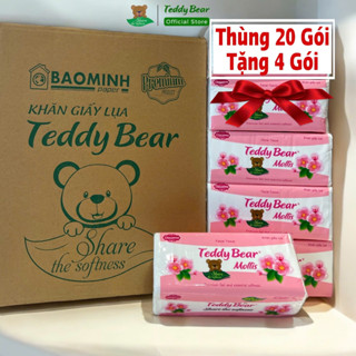 Nguyên Thùng 20 Gói Giấy ăn rút Lụa TEDDY BEAR MOLLIS Mềm Mịn