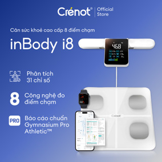 Cân sức khoẻ điện tử thông minh Crenot inBody i8 cao cấp phân tích 31 chỉ số cơ thể inBody mini học đo cân nặng mỡ y tế