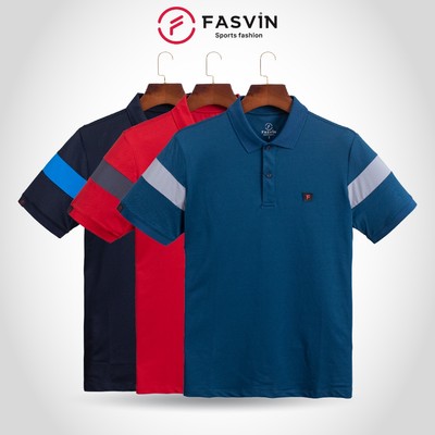 Áo Polo Nam FASVIN PL20248.HN Chất Vải Coolmax Thể Thao thoáng mát phom dáng trẻ trung năng động