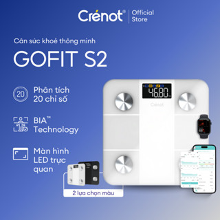 Cân điện tử sức khoẻ thông minh cao cấp CRENOT Gofit S2 đo 20 chỉ số cơ thể inBody mini phân tích cân nặng mỡ béo y tế