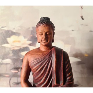 Tượng Phật Thích Ca Gỗ Hương Thủ Ấn Vạn Phúc Decor Phòng Thiền, Phòng Khách, Bàn Làm Việc, Phòng Thờ Tâm Linh