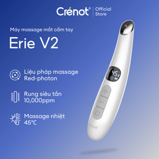 Máy massage mắt cầm tay mini nhiệt rung Crenot Erie V2 mát xa giảm quầng thâm bọng nhức mỏi mờ nếp nhăn chống lão hóa