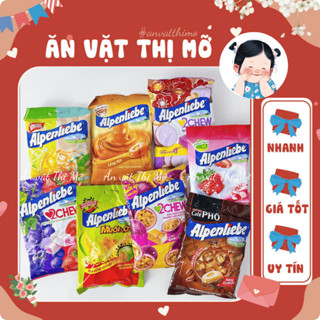 Kẹo béo cứng mềm ALPENLIEBE các vị DẠNG GÓI ( trà sữa,kem sữa, dâu nho, sữa, dâu, xoài muối ớt )