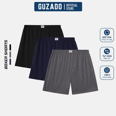 COMBO3 Quần Đùi Ngủ Cho Nam, Chất Cotton Cao Cấp Mềm Mịn Thoáng Khí, Thấm Hút Mồ Hôi Tốt CB3GDN01