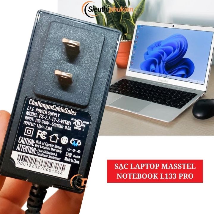 Sạc máy tính Masstel Notebook L133 Pro 12v - bảo hành 1 năm