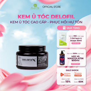 Kem dưỡng ủ tóc collagen Hấp tóc phục hồi tóc hư tổn Delofil Protein Hair Mask 500ml Mỹ phẩm Xuân Thì