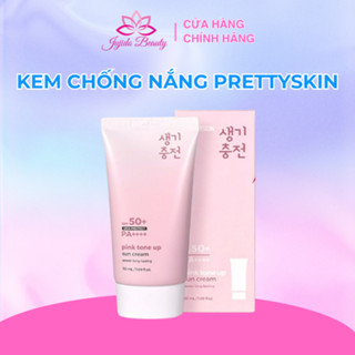  Kem chống nắng Pretty Skin 50ml Hàn Quốc nâng tone dưỡng ẩm da sáng mịn an toàn cho da nhạy cảm 