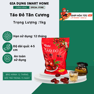 Táo đỏ Tân Cương size đại siêu to túi 1kg size 8-9 quả/100gr- Táo đỏ chuẩn Hằng Du Mục khô tự nhiên