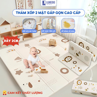 Thảm Xốp Gấp Gọn Pakey Dày 2cm Chống Trơn Trượt, Thảm Cho Bé Êm Ái Chống Thấm, Họa Tiết Ngộ Nghĩnh