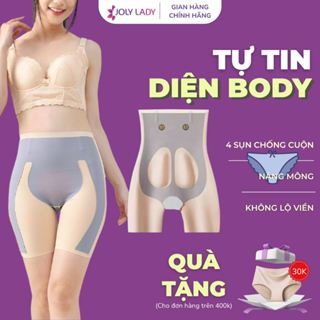 Quần định hình JOLY LADY ion, quần gen nịt bụng mặc váy ôm body nâng mông định hình eo thon