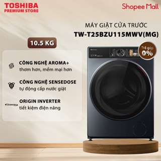 Máy Giặt Cửa Trước Cao Cấp Toshiba Inverter 10.5 Kg - TW-T25BZU115MWV(MG) - Tự Phân Bổ Nước Giặt - Lồng Giặt Siêu Rộng