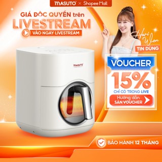Nồi chiên không dầu Masuto MSQueen 6L màn hình cảm ứng đốt 2 tầng đối lưu không cần trở lật