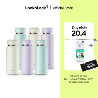 Bình giữ nhiệt Lock&Lock Sling Ring Tumbler 650ml - 800ml - Màu mint, tím nhạt, ngà LHC4321-22
