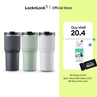 Bình giữ nhiệt sơn tĩnh điện Lock&Lock Metro Drive 650ml kèm ống hút và cọ rửa - LHC4277S (3 màu) chống trơn trượt