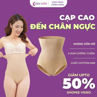 Quần lót gen bụng cạp cao JOLY LADY, quần gen nịt bụng mặc váy nâng mông chống cuộn