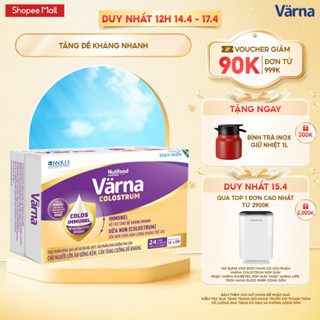 Thùng sữa non Varna Colostrum pha sẵn (24 chai x 237ml) - Sữa Cho Người Già Tăng Cường Đề Kháng
