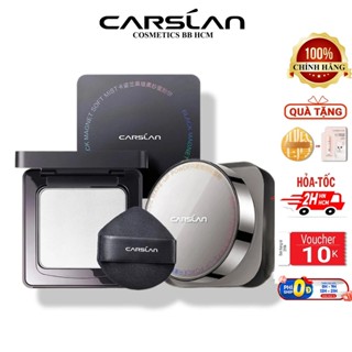 Combo 2 Sản Phẩm CARSLAN Phấn Phủ 8g và Phấn Nén 8g Giúp Lớp Nền Lâu Trôi,Chống nước
