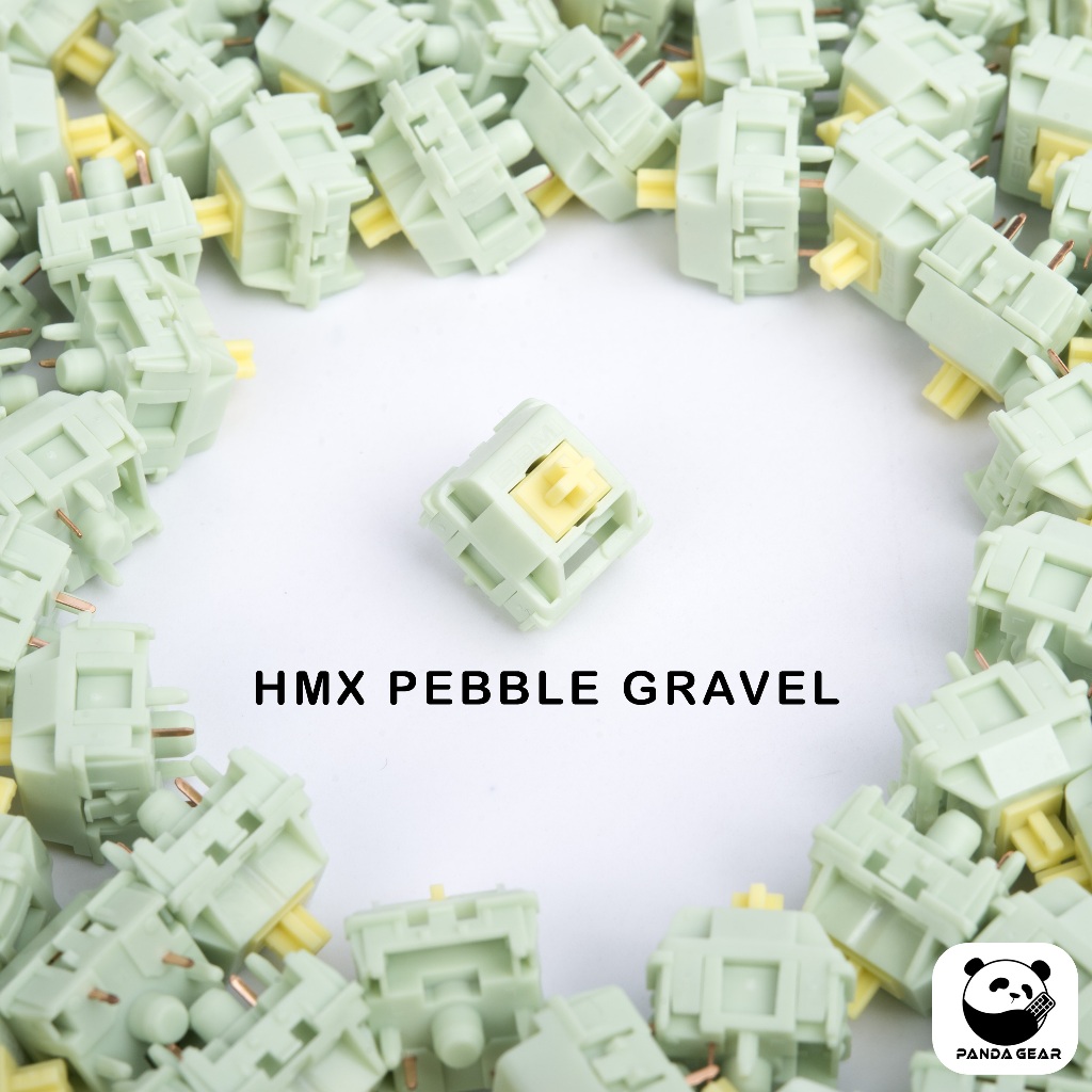 Switch HMX Pebble Gravel linear 50g prelubed công tắc bàn phím cơ HMX Pebble Gravel