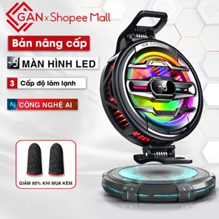 Quạt tản nhiệt Sò Lạnh K22, bản nâng cấp. Màn Hình LED, Công Nghệ AI, tăng FPS liên quân FF PUBG COD