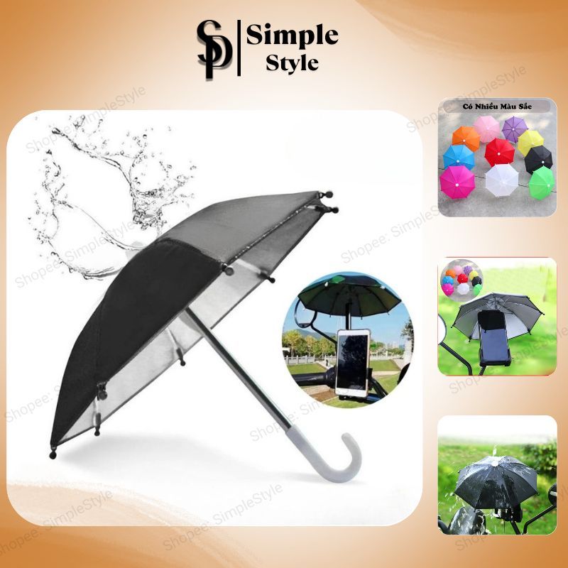 Dù Mini Che Nắng, Mưa Điện Thoại Trên Xe Máy – Nhiều Màu Sắc (Không Kèm Giá Đỡ)