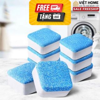 Viên Tẩy Lồng Máy Giặt Cửa Trên Cửa Ngang, Viên Vệ Sinh Lồng Giặt Tẩy Cặn Bẩn Diệt Khuẩn An Toàn TLG01 - Việt Home