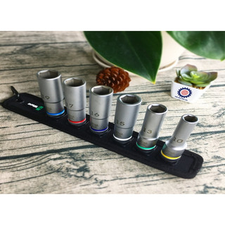 Bộ đầu tuýp dài 1/2" gồm 6 cái Belt C Deep 1 socket set Wera 05004565001