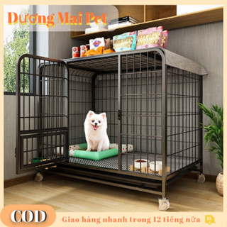 🐕 Lồng chó 30KG khung sắt bánh xe sơn tĩnh điện 🐕 Chuồng thú cưng chắc chắn tiện lợi nhất