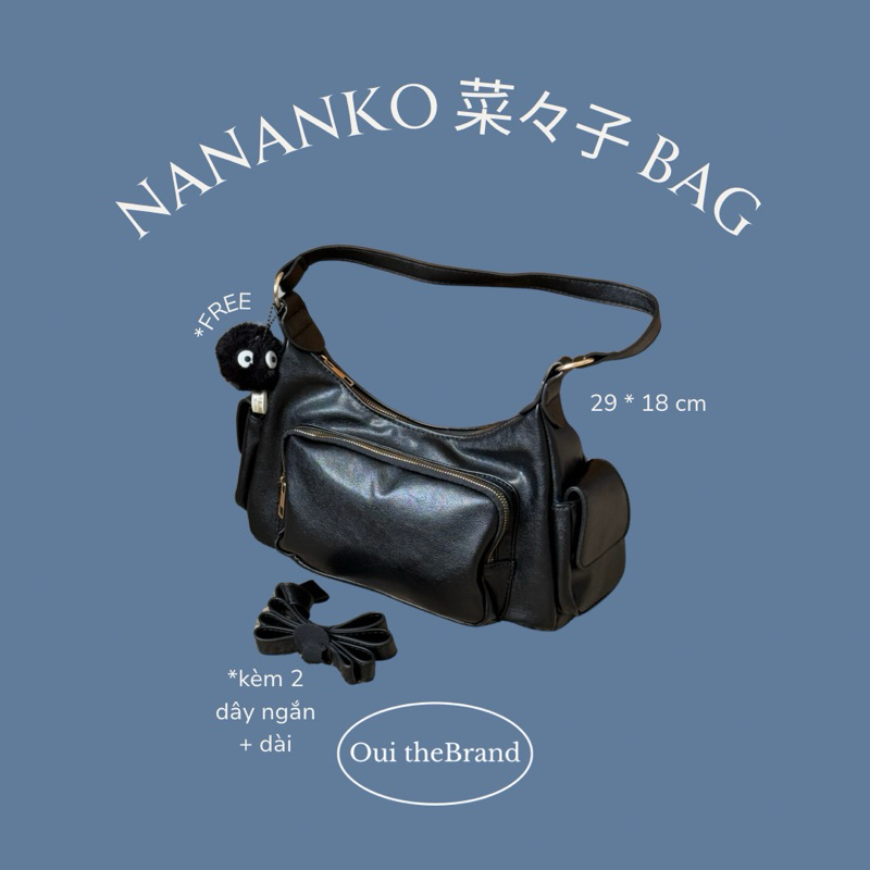 [ Tặng Charm Susu ] 𝗡𝗮𝗻𝗮𝗸𝗼 ななこ 𝗛𝗼𝗯𝗼 𝗕𝗮𝗴 - Túi Hobo Năng Động Nanako ( Ouithebrand ) | BigBuy360 - bigbuy360.vn
