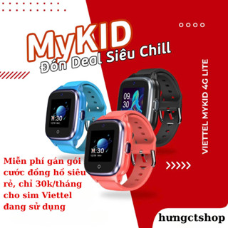 Đồng hồ thông minh cho trẻ em Mykid4G Lite New nguyên seal - Bảo hành chính hãng Viettel