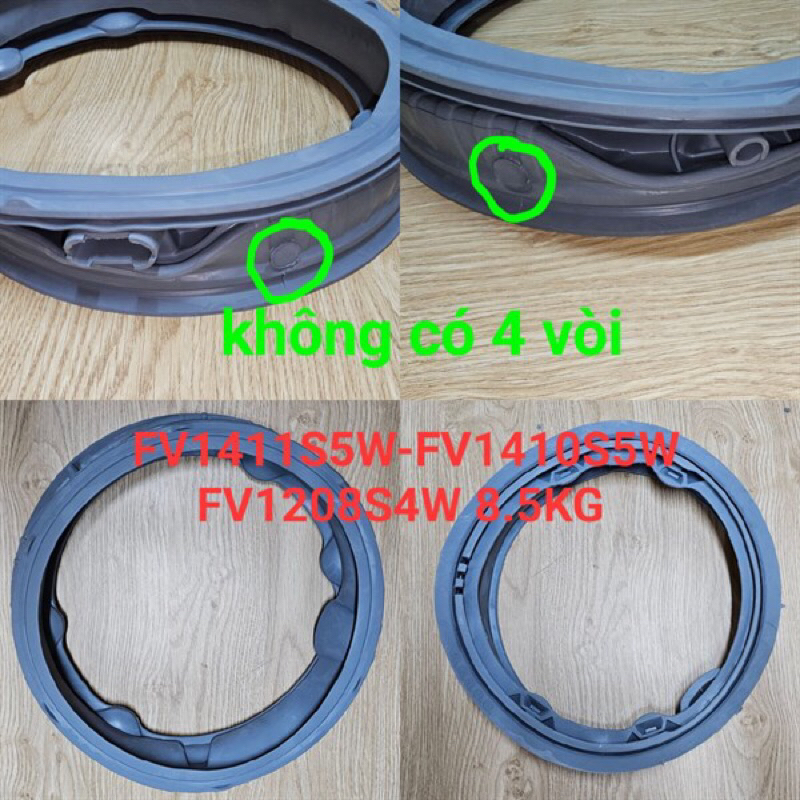 Gioăng ron cửa máy giặt LG 10-11kg FV1411S5W-FV1410S5W FV1208S4W FV1410S4P FV1450S3V FV1410S4B FV120