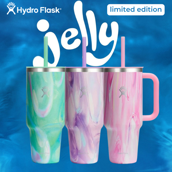 [1183ml] Limited Edition- Ly giữ nhiệt Hydro Flask JELLY Travel Tumbler 40oz (BST Sóng Say Đắm 2025)