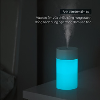  Máy phun sương 2 chế độ tạo ẩm tích hợp xông tinh dầu và đèn ngủ trang trí 