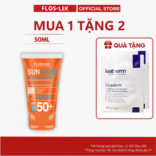 Kem chống nắng mặt Floslek SPF50+ cho da dầu mụn - dưỡng kiềm dầu 50ml Chính hãng