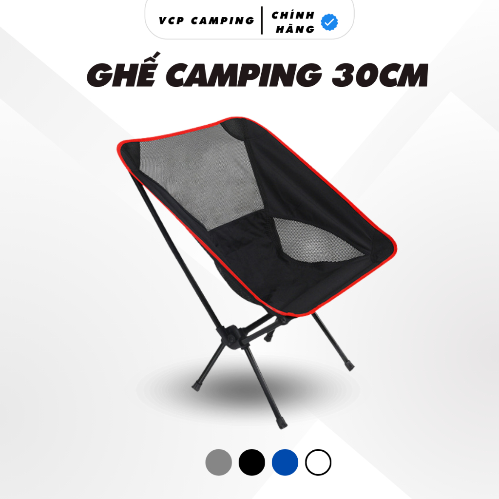 Ghế Cắm Trại du lịch dã ngoại Câu Cá Gấp Gọn Chịu Lực Đến 130kg Phù Hợp Đi Phượt - VCP Camping GCC3