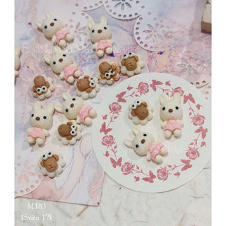 CHARM THÚ THỎ CỪU M183 SET 15 VIÊN