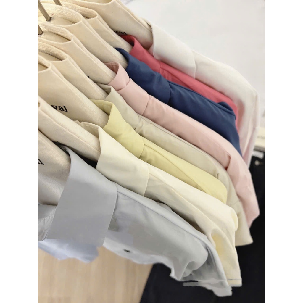 Áo sơ mi nữ công sở tay dài thêu ngựa | Áo sơ mi trắng thêu ngựa Thô hàn mặc đi học đi làm hotrend h