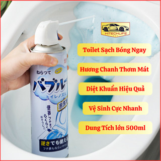 Chai Xịt Bọt Vệ Sinh Bồn Cầu Toilet Hitechlife 500ml – Tẩy Rửa Sạch Bóng Diệt Khuẩn Hiệu Quả Hương Chanh Thơm Mát