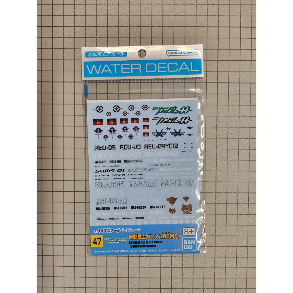 (DECAL) GUNDAM DECAL SET FOR MS 2 (GUNDAM 00 SERIES) BẢN NEW