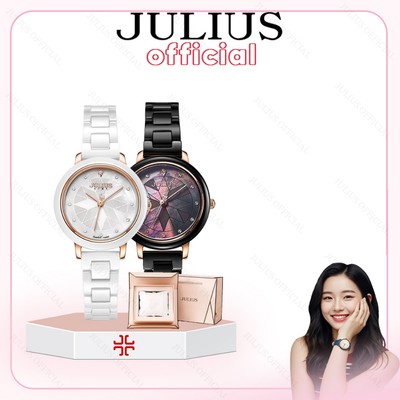 [Julius Offcial] Đồng hồ nữ Julius Star JS-062 đá Ceramic
