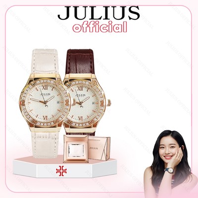 JA-1395 đồng hồ nữ dây da nâu | Julius Official