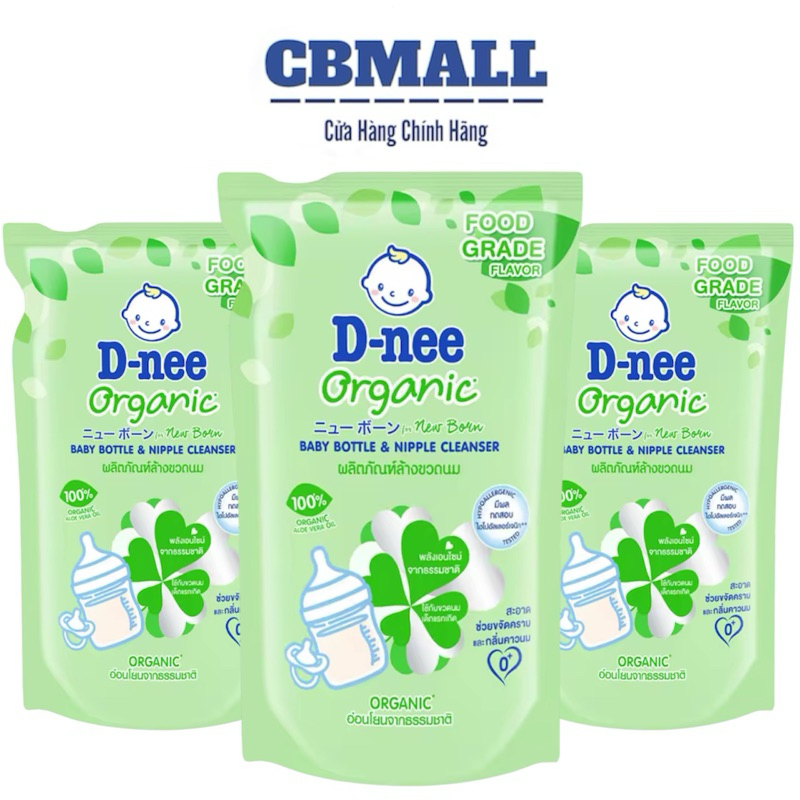 Combo 3 Túi Rửa Bình Sữa Cho Bé D-nee Chính Hãng 550ML