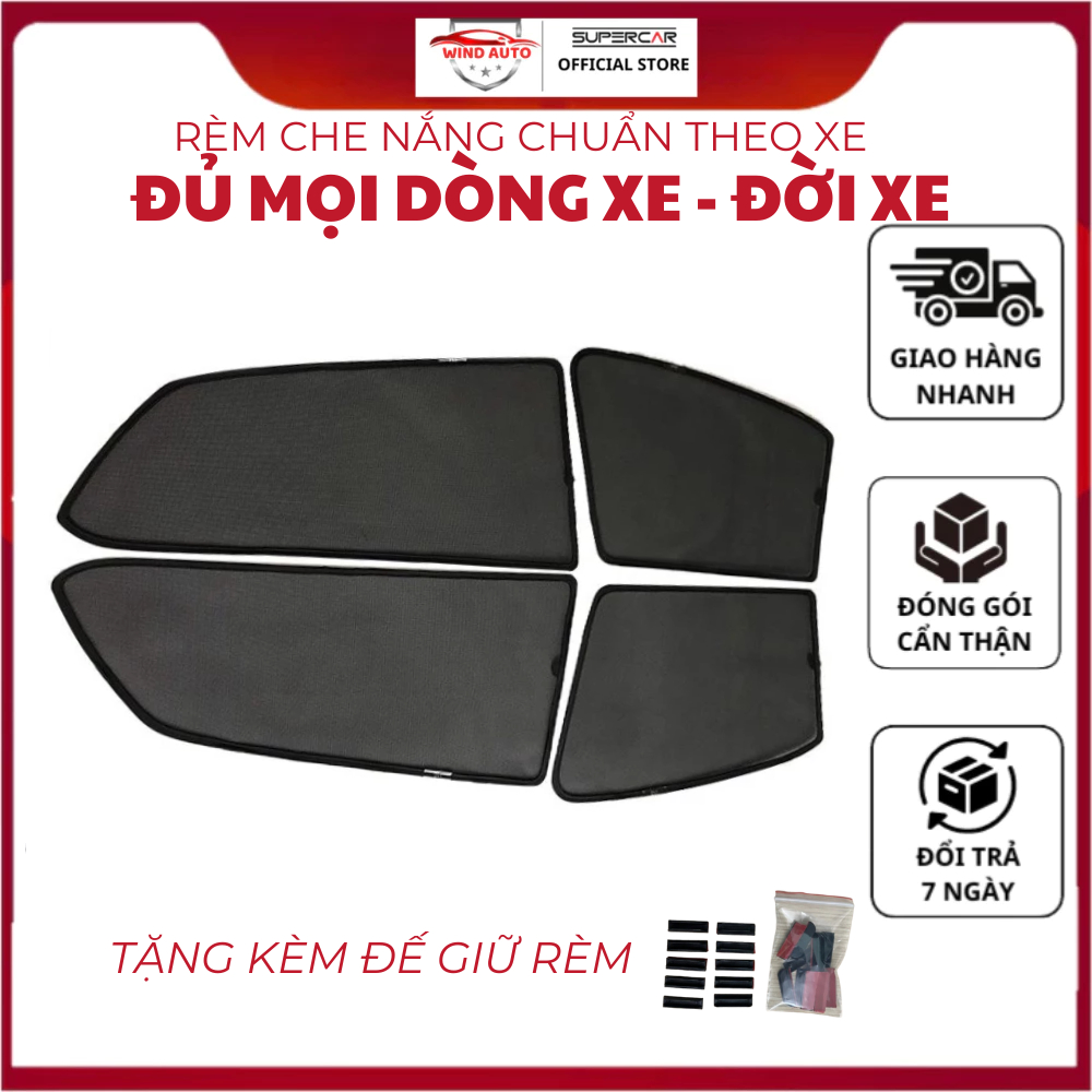 Rèm Che Nắng Xe Ô tô, Chắn Nắng Có Hít Nam Châm