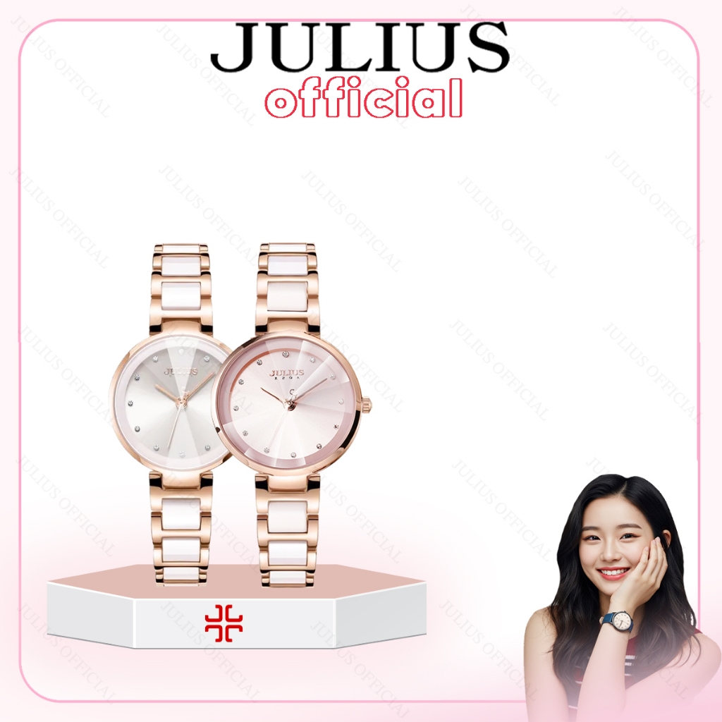 Đồng hồ nữ Julius JA-1209 dây đá | Julius Official