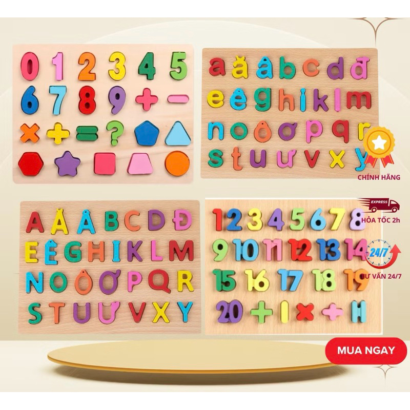 Bảng chữ cái tiếng việt , bảng chữ cái gỗ nổi chứ cho bé 30x22cm, giúp bé phát triển tư duy